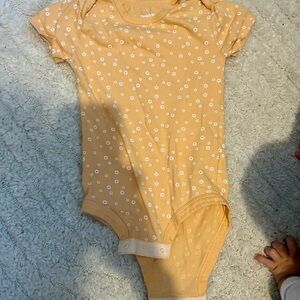 Peach Floral Bodysuit